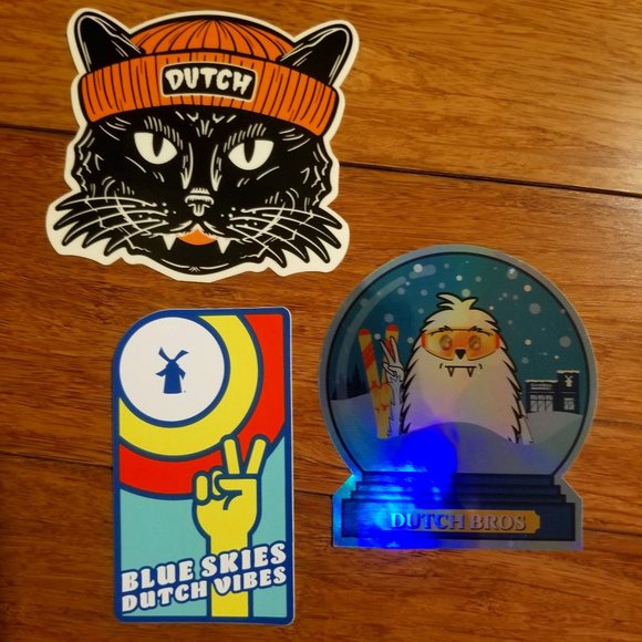 Dutch Bros Other 3 Dutch Stickers Poshmark